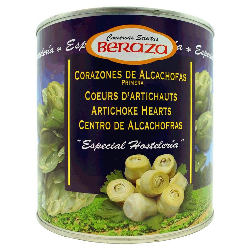 ALCACHOFAS CORAZONES 6/3 Kg.